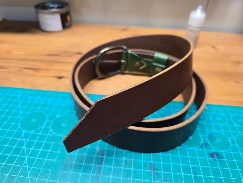 Brown handmade belt