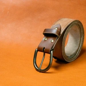 Handmade leather belt