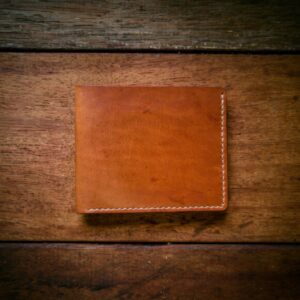 top view of bifold wallet