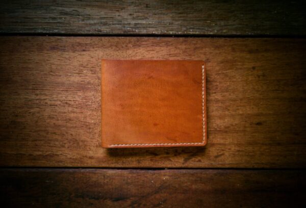 top view of bifold wallet