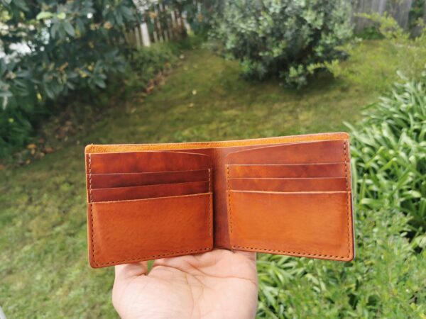 Brown bifold wallet