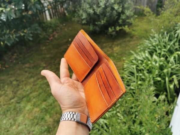 Brown bifold wallet