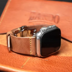 Brown Apple watch strap