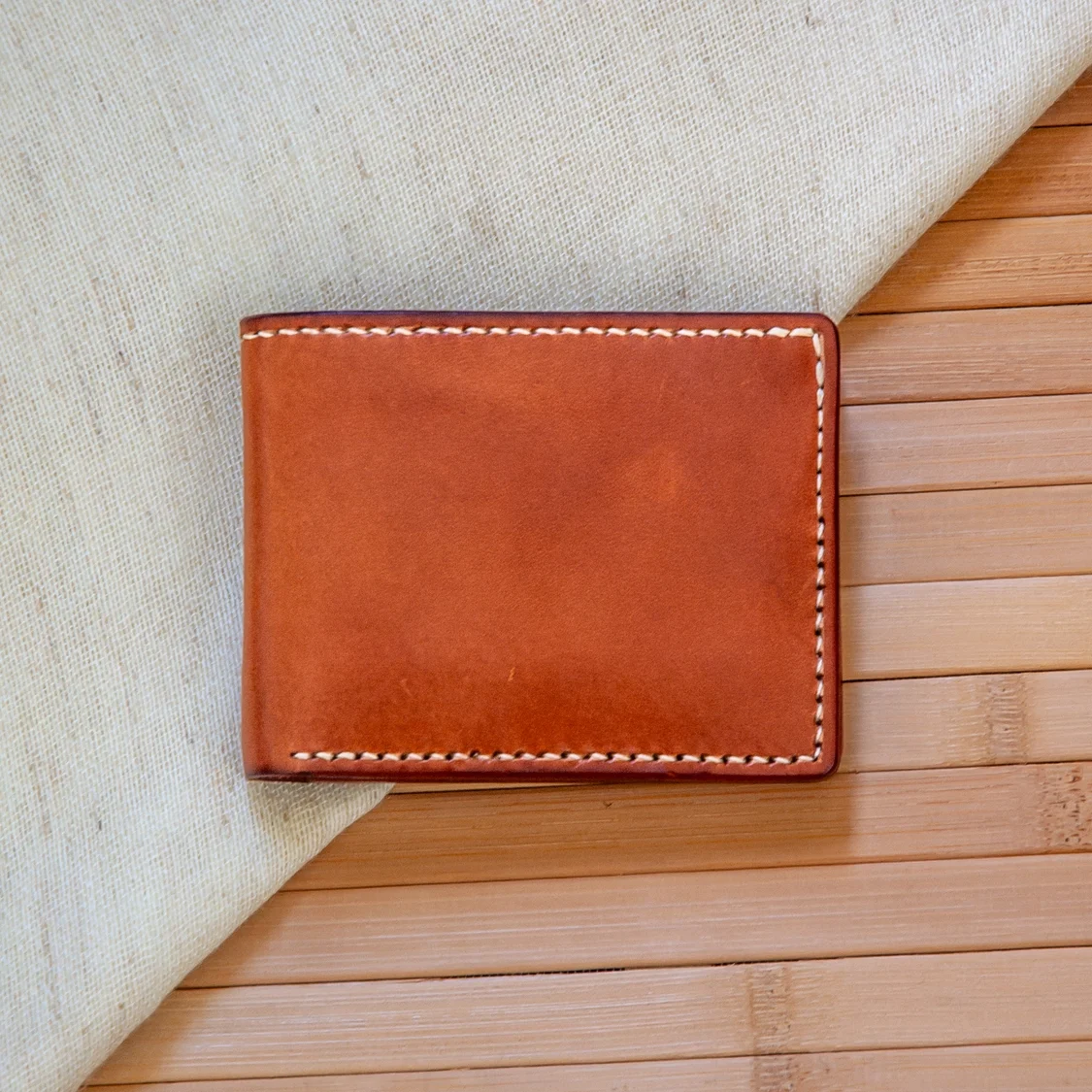 Brown leather wallet