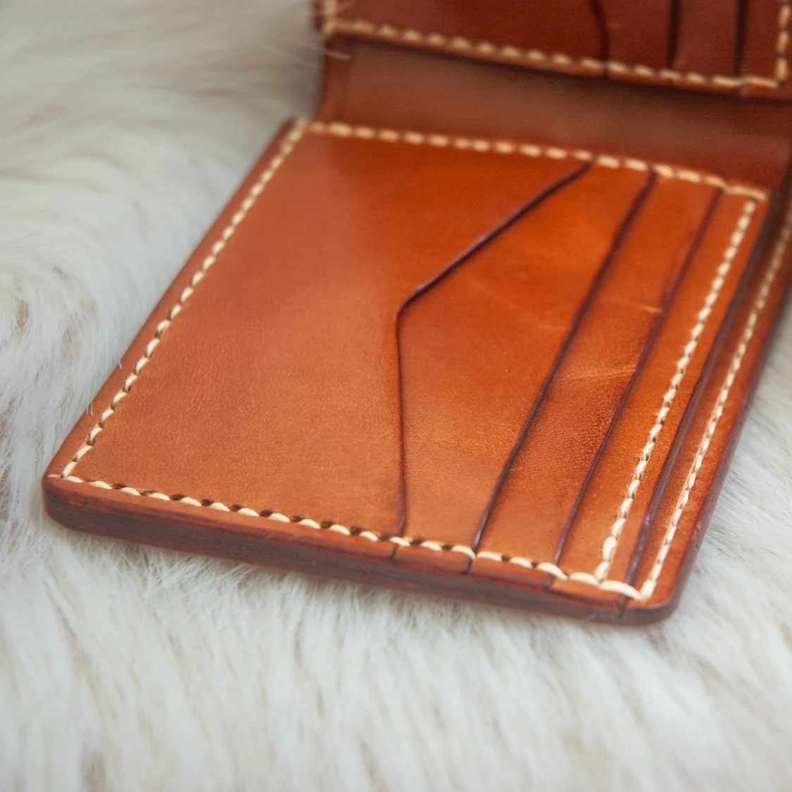 Leather wallet brown