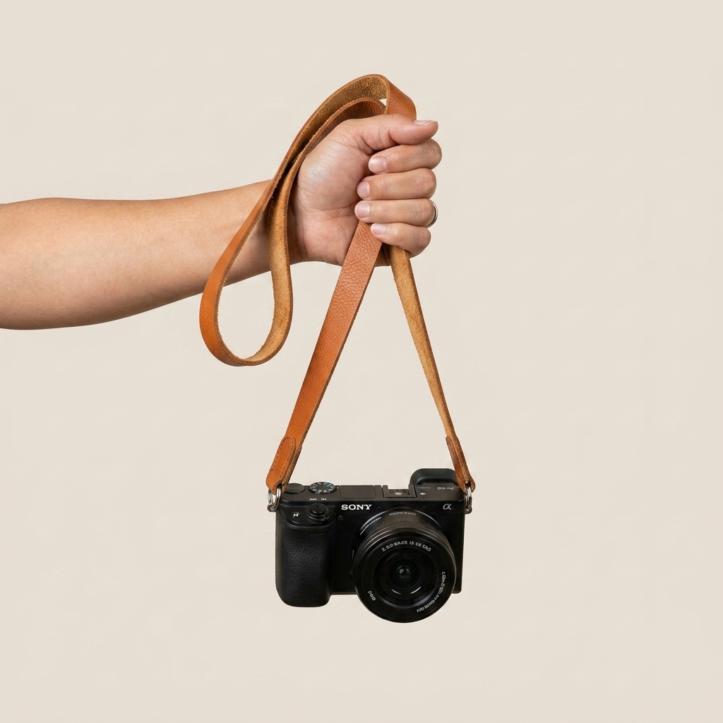 Leather strap for camera